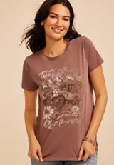 Take The Road Less Traveled Classic Fit Graphic Tee, C9902, small