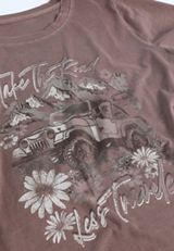 Take The Road Less Traveled Classic Fit Graphic Tee, C9902, small