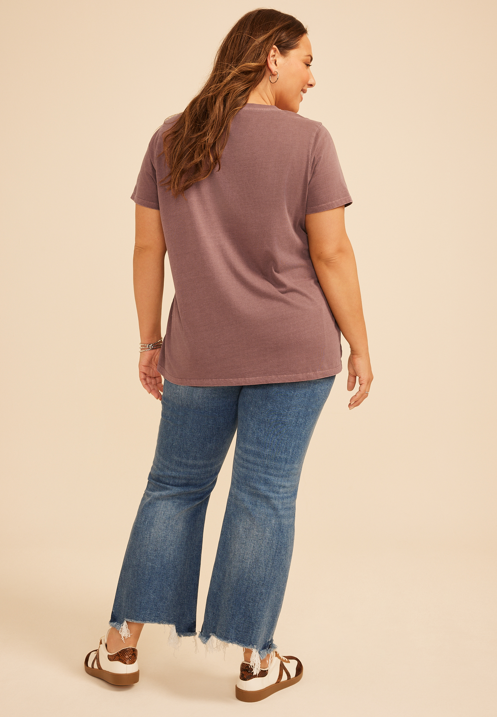 Plus Size Take The Road Less Traveled Classic Fit Graphic Tee, C9902, large