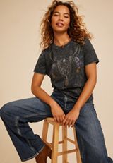 Longhorn Vintage Fit Graphic Tee, C106, small