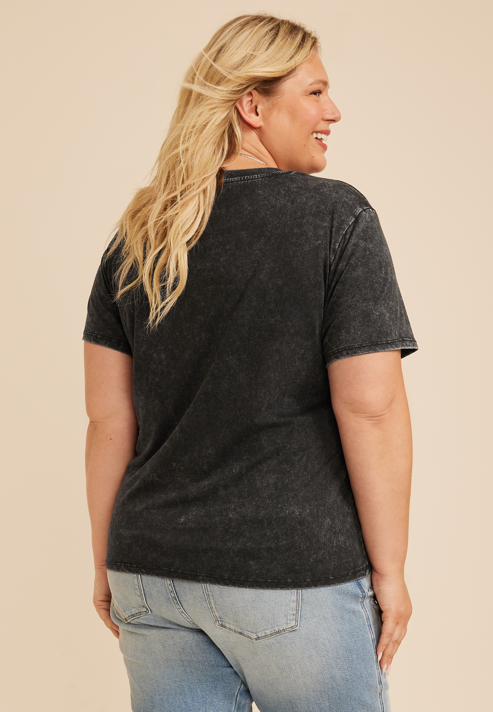 Plus Size Longhorn Vintage Fit Graphic Tee, C106, large