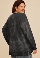 Plus Size Willowsoft Tie Dye Sweatshirt, C4033, small