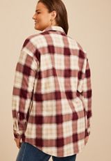 Plus Size Wilder Plaid Shacket, C392, small