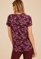 24/7 Kennedy Floral Crew Neck Tee, C9028, small