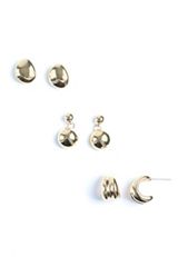 Gold Bubble Earring Set, C605, small