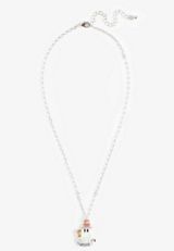 Ghost Latte Pendant Necklace, C431, small