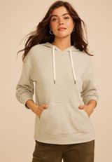 Cozy Textured Waffle Hoodie, C9161, small