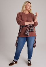 Plus Size Willowsoft Sweatshirt, C8065, small