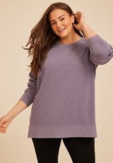 Willowsoft Sweatshirt, LAVENDER GRAY, small