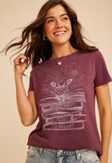 Wizard Digest Butterfly Classic Fit Graphic Tee, C7923, small