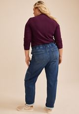 Plus Size m jeans by maurices™ High Rise Dark Knit Jogger Jeans, C258, small