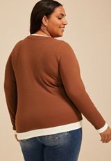 Plus Size 24/7 Twofer Long Sleeve Tee, C7859, small