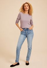 Risen Jeans® Mid Rise Tummy Control Panel Ankle Skinny Jean, C3337, small