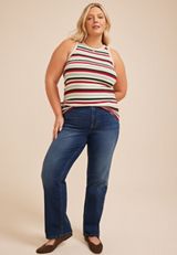 Plus Size 24/7 Highline Multi Stripe Tank Top, C1524, small