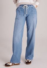 m jeans by maurices™ High Rise Soft Pull On Wide Leg Jean, C3337, small
