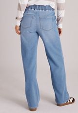 m jeans by maurices™ High Rise Soft Pull On Wide Leg Jean, C3337, small