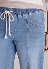 m jeans by maurices™ High Rise Soft Pull On Wide Leg Jean, C3337, small