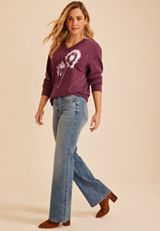 Dandelion V Neck Sweatshirt, C830, small