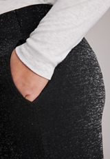 Plus Size Studio Y High Rise Sparkle Wide Leg Pants, C106, small