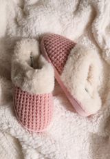 Waffle Knit Slippers, C3826, small