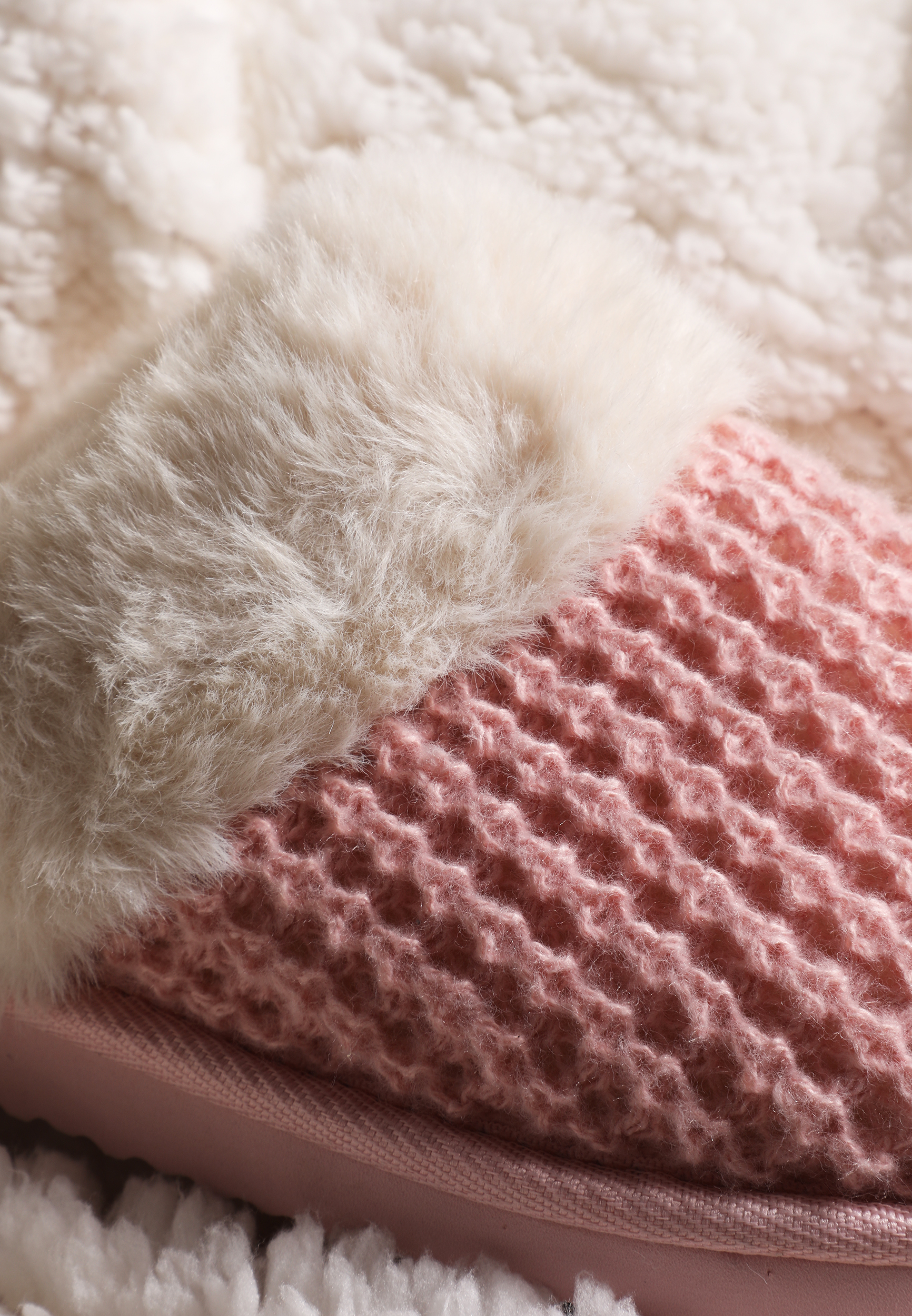 Waffle Knit Slippers, C3826, large