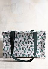 Holiday Everyday Adventure Tree Print Foldable Tote, C7245, small