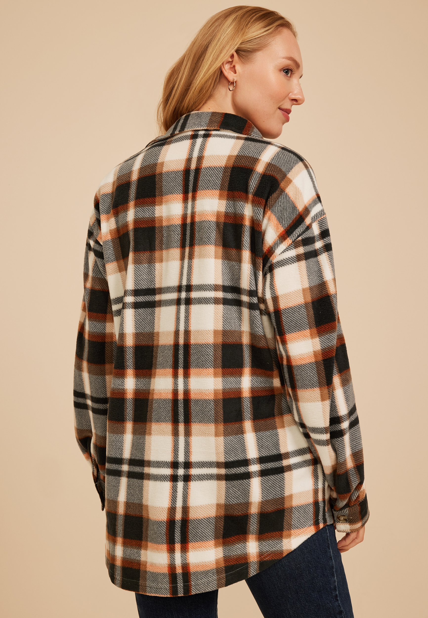 Wilder Plaid Shacket, C9564, large