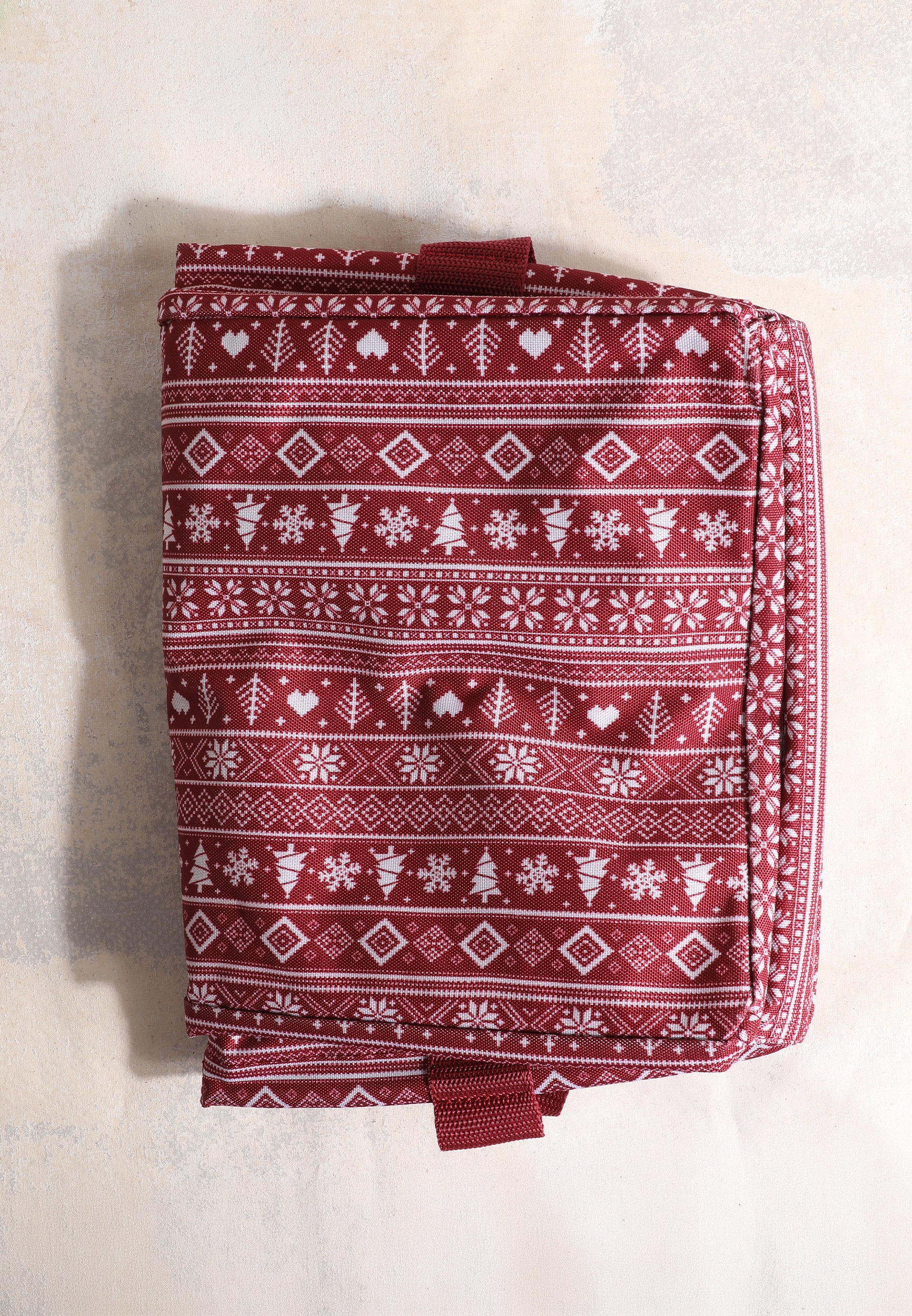 Holiday Everyday Adventure Fair Isle Foldable Tote, C2842, large