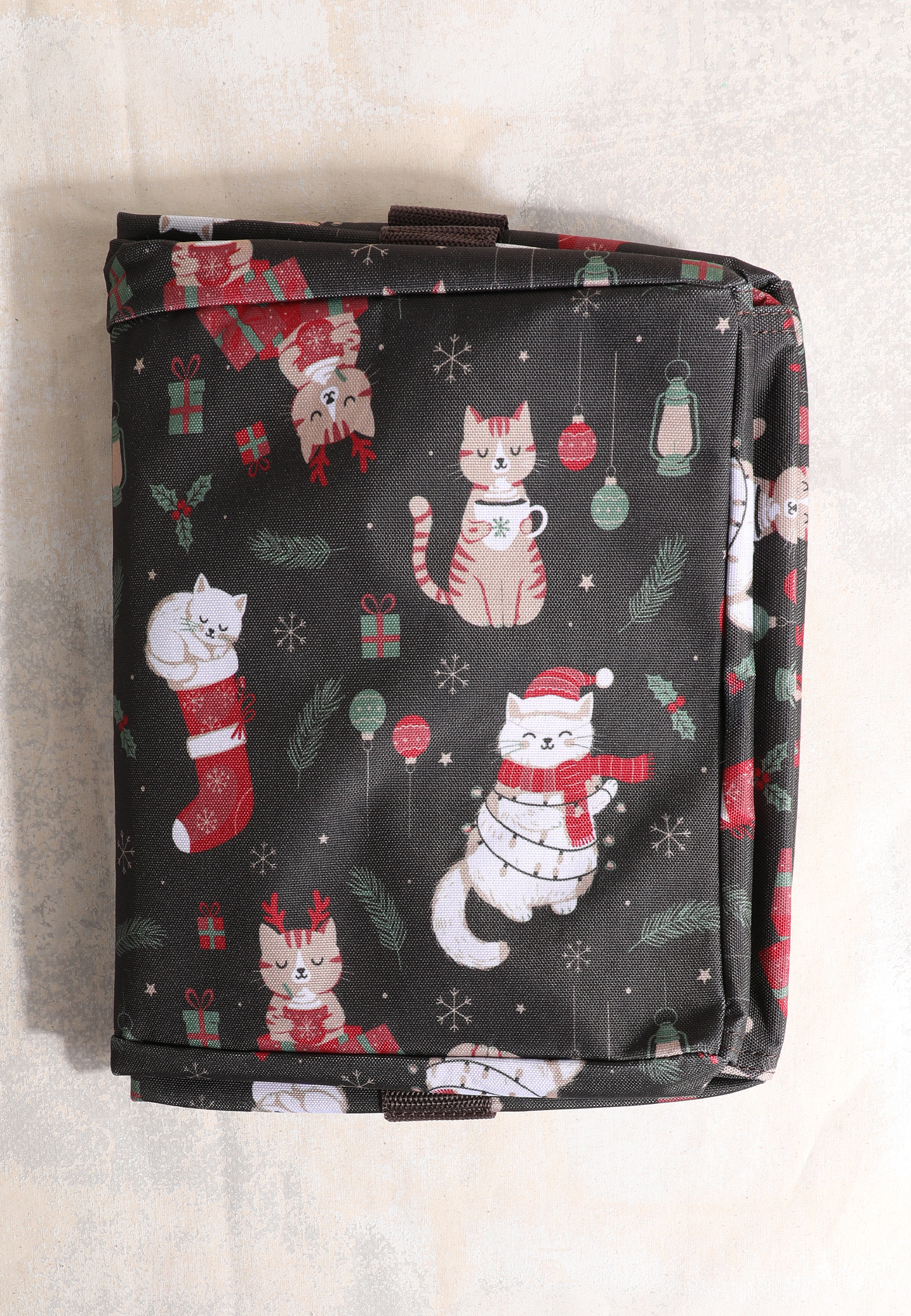 Holiday Everyday Adventure Christmas Cats Foldable Tote, C3681, large