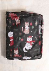 Holiday Everyday Adventure Christmas Cats Foldable Tote, C3681, small