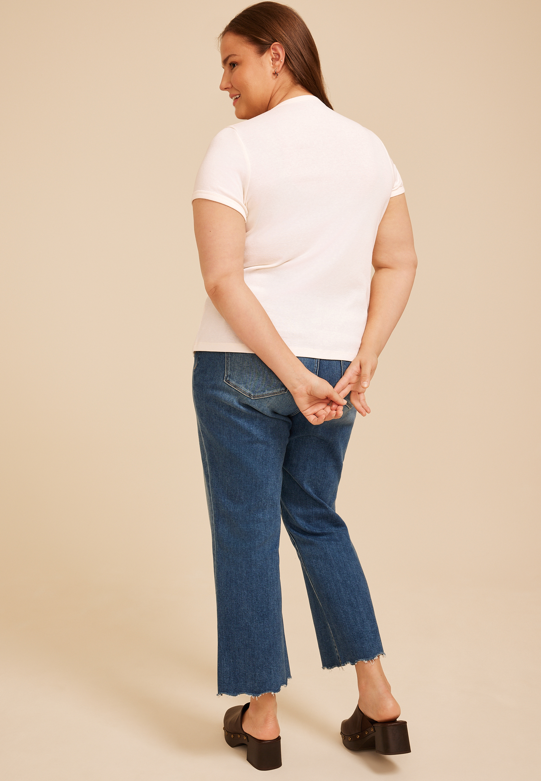 Plus Size Coffee Cup Baby Graphic Tee, C8232, large