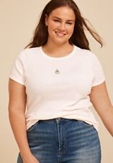 Plus Size Coffee Cup Baby Graphic Tee, C8232, small