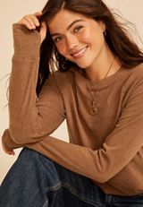 24/7 Brushed Thumbhole Long Sleeve Tee, C8764, small