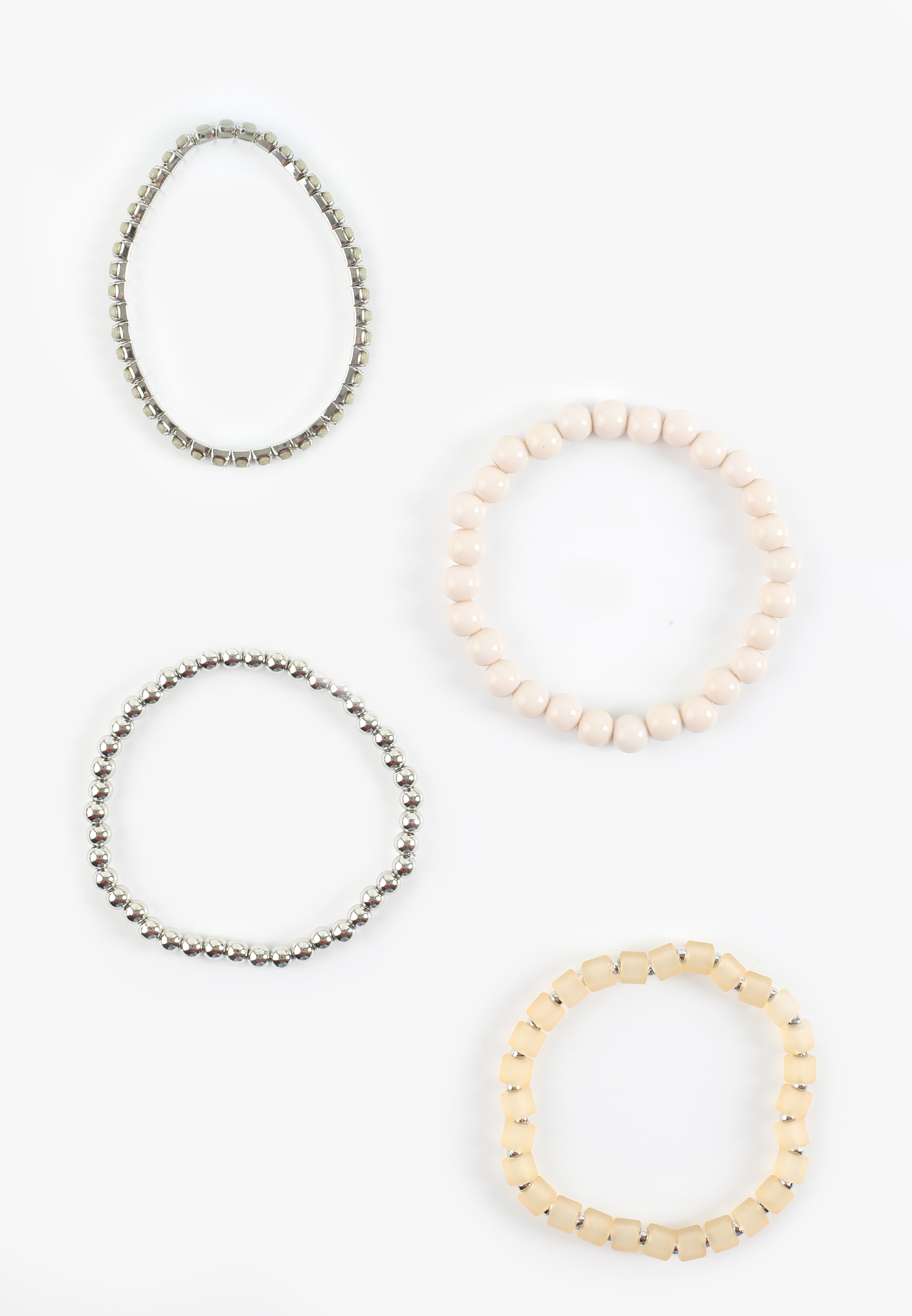 Mixed Beaded Stretch Bracelet Set, C5917, large