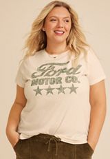 Plus Size Camo Ford Motor Classic Fit Graphic Tee, C3363, small
