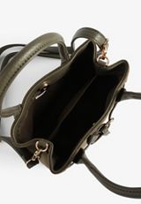 Mini Olive Microsuede Crossbody Bag, C186, small