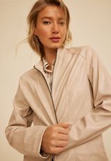 Faux Leather Jacket, C596, small