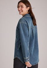 Denim Sparkle Shacket, C258, small