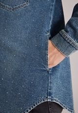 Denim Sparkle Shacket, C258, small