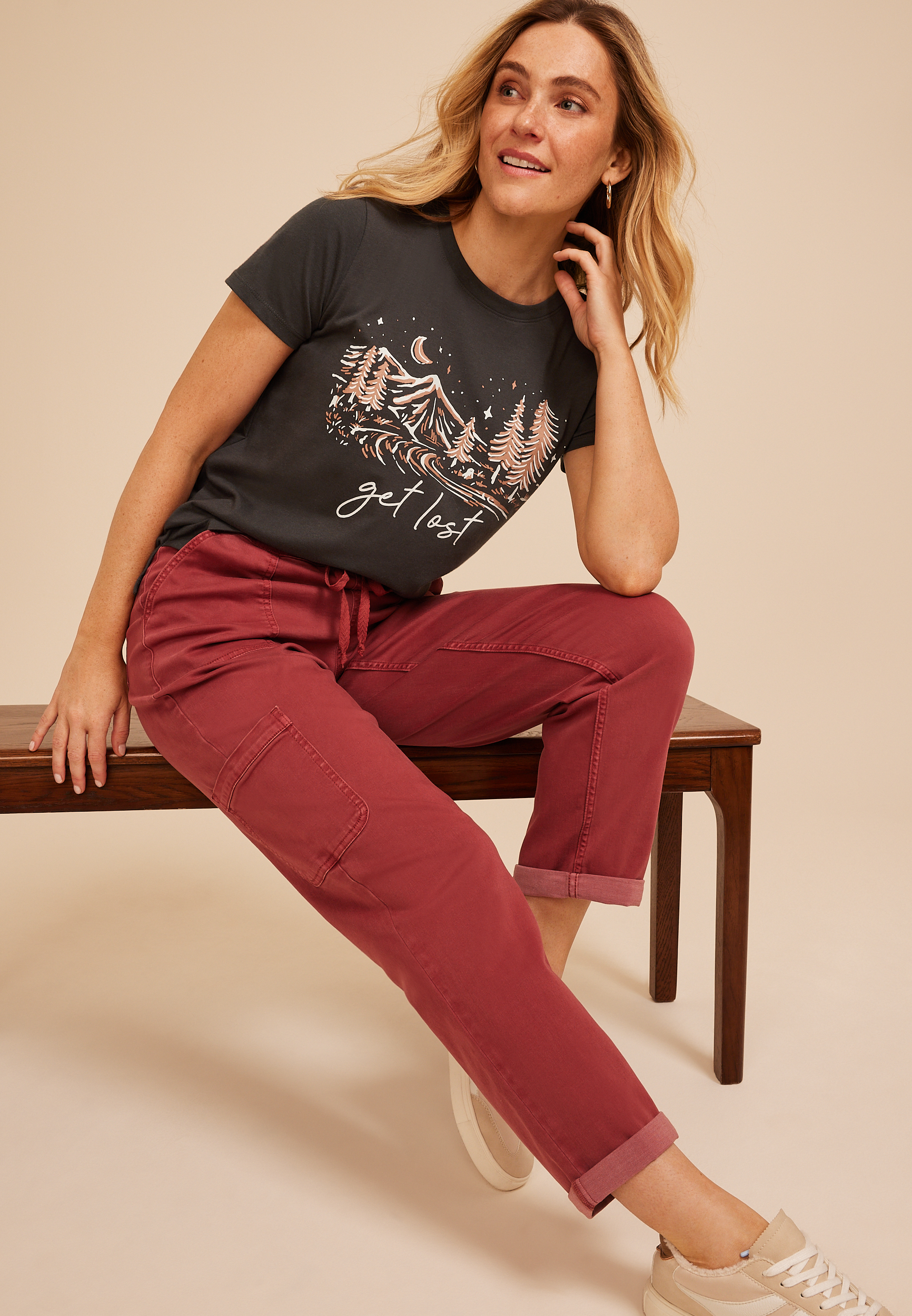 Get Lost Classic Fit Graphic Tee, C1876, large