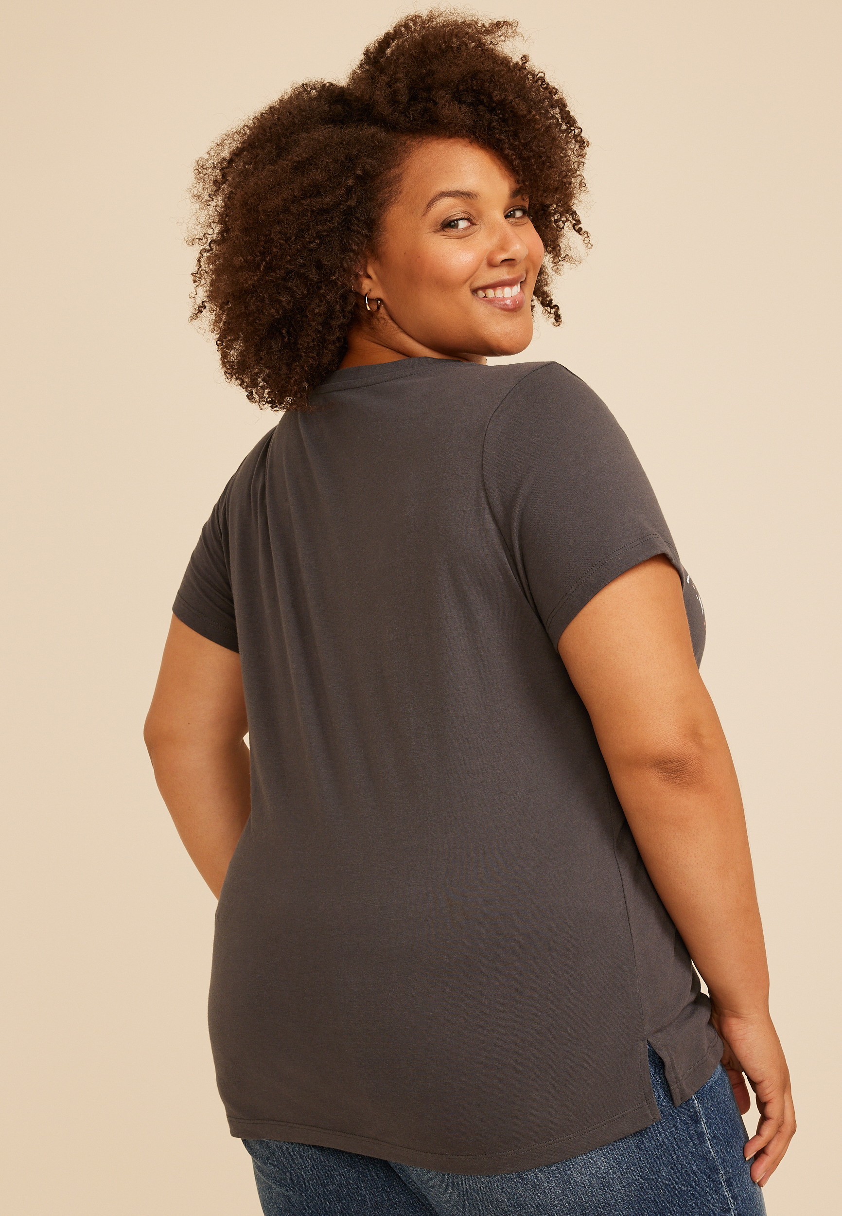 Plus Size Get Lost Mountain Classic Fit Graphic Tee, C1876, large