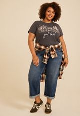 Plus Size Get Lost Mountain Classic Fit Graphic Tee, C1876, small