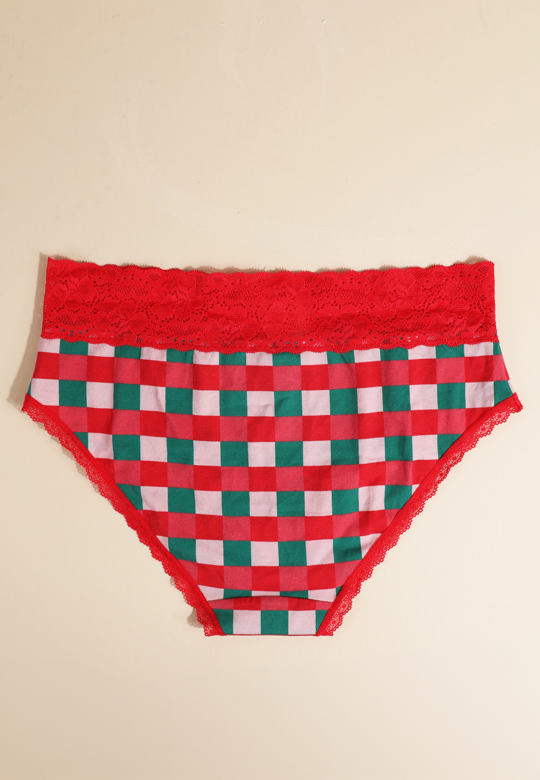 Simply Comfy Cotton Colorful Plaid Hipster Panty, C1524, large