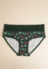 Simply Comfy Cotton Holiday Bow Hipster Panty, C1774, small