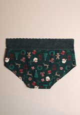 Simply Comfy Cotton Holiday Print Boybrief Panty, C1774, small
