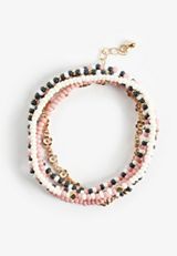 Mixed Bead And Floral Bracelet Set, C6415, small