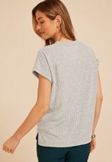 24/7 Cozy Ribbed Dolman Tee, C3348, small