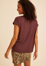 24/7 Cozy Ribbed Dolman Tee, C6100, small