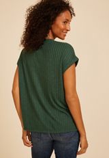 24/7 Cozy Ribbed Dolman Tee, C7147, small