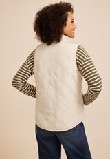 Reversible Quilted Sherpa Vest, C5330, small